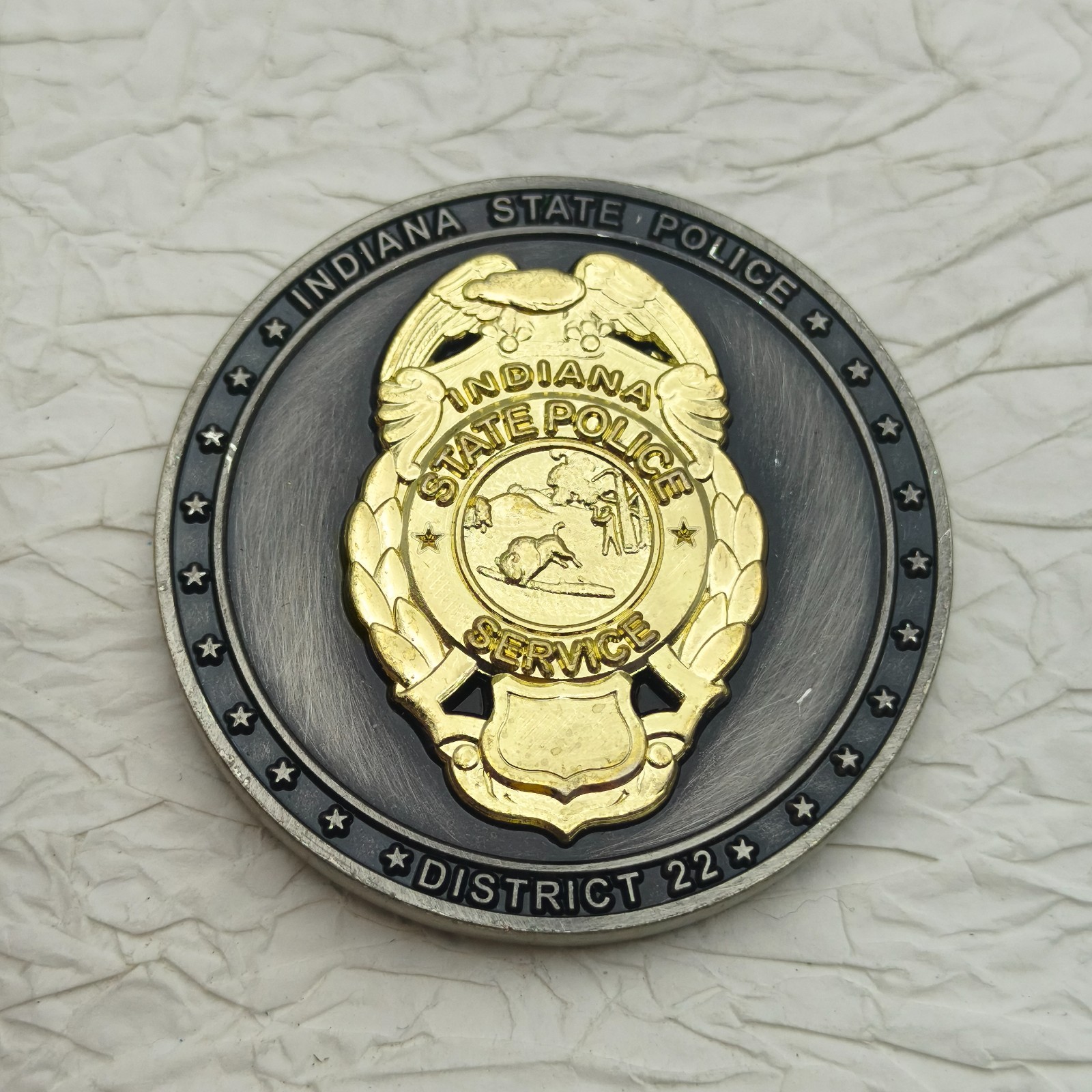 Indiana State Police District 22 Forensic Fort Wayne Lab Challenge Coin #2