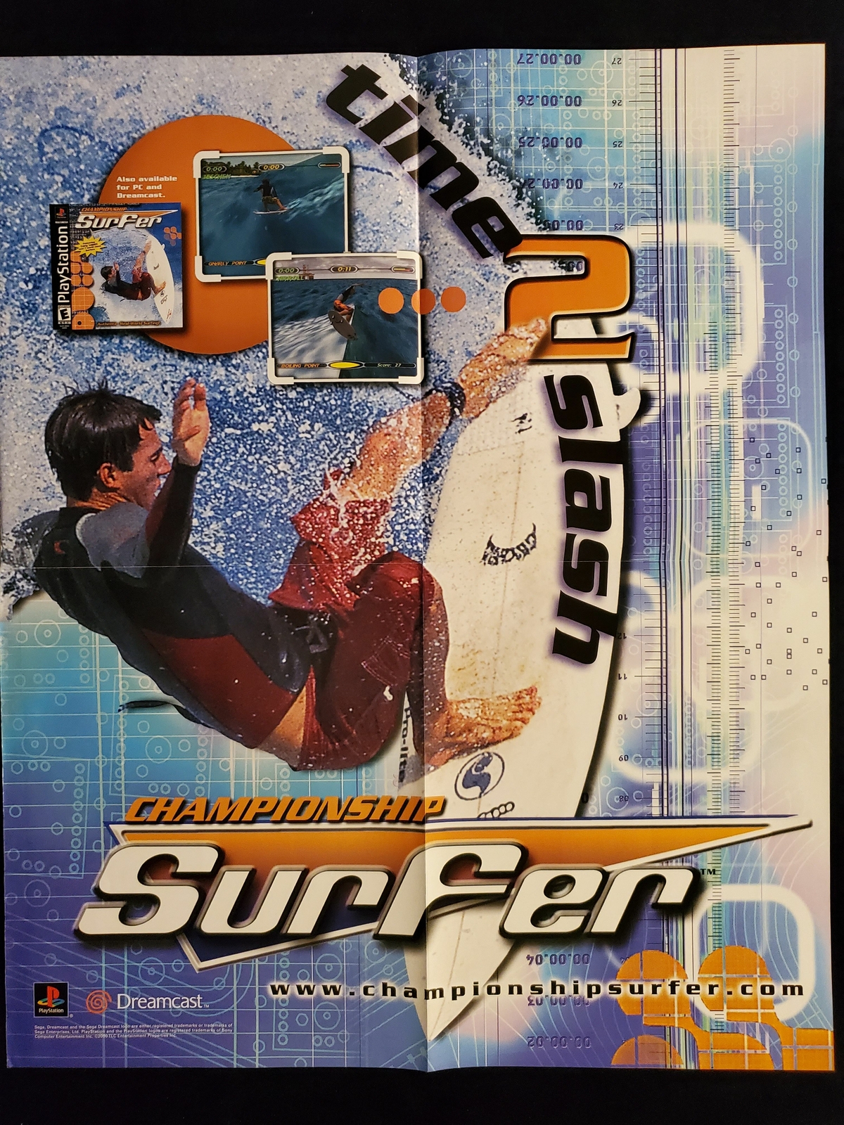 Championship Surfer 2000 Official Authentic Promo Poster Rochelle Ballard Rare 