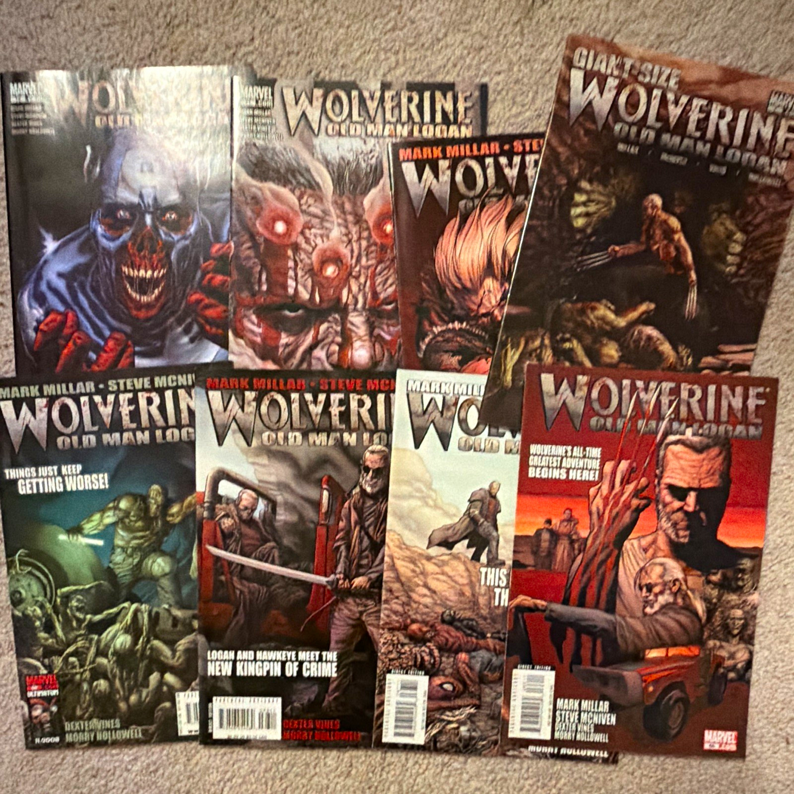 Wolverine: Old Man Logan #66-72 +Giant Size 1  (2008) Mark Millar Steve McNiven