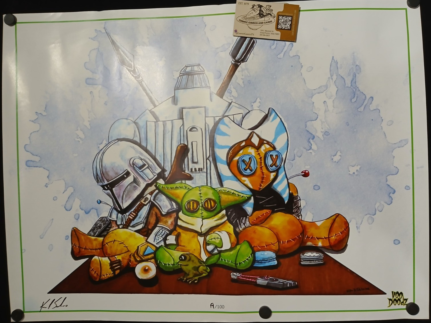 Voodoo Doodz Star Wars Print Signed and Serialized 19/100 18