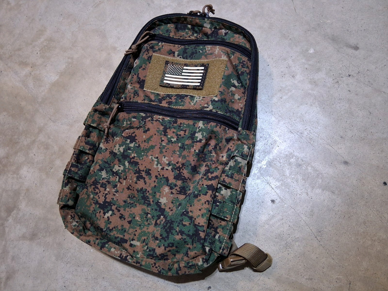 SOE Gear Special Operations Equipment MARPAT Backpack W/ MARPAT GITD Flag Patch