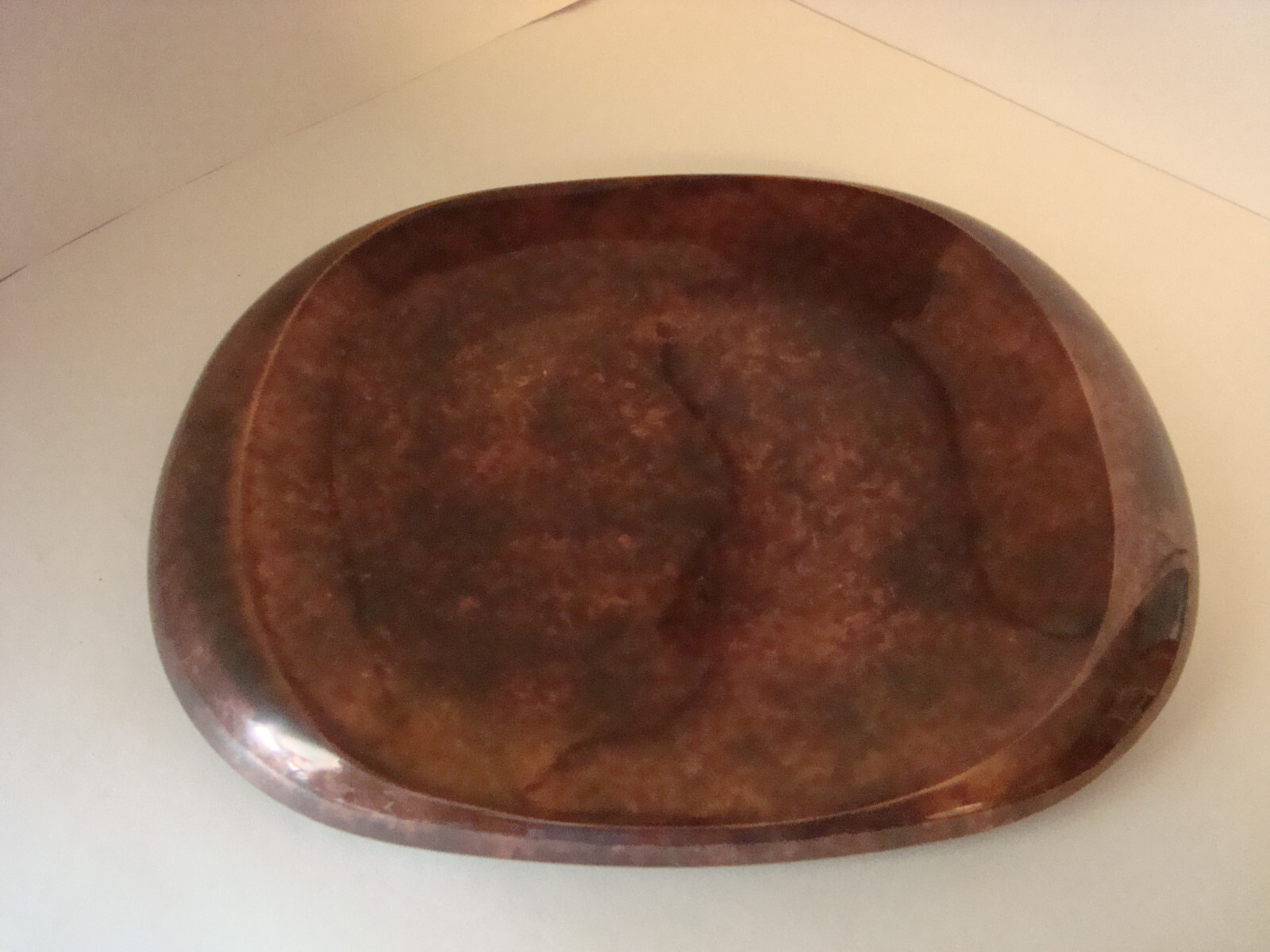Nambe Steve Cozzolino Heritage Pebble Serving Platter Tray MT0438 Bronze Metal