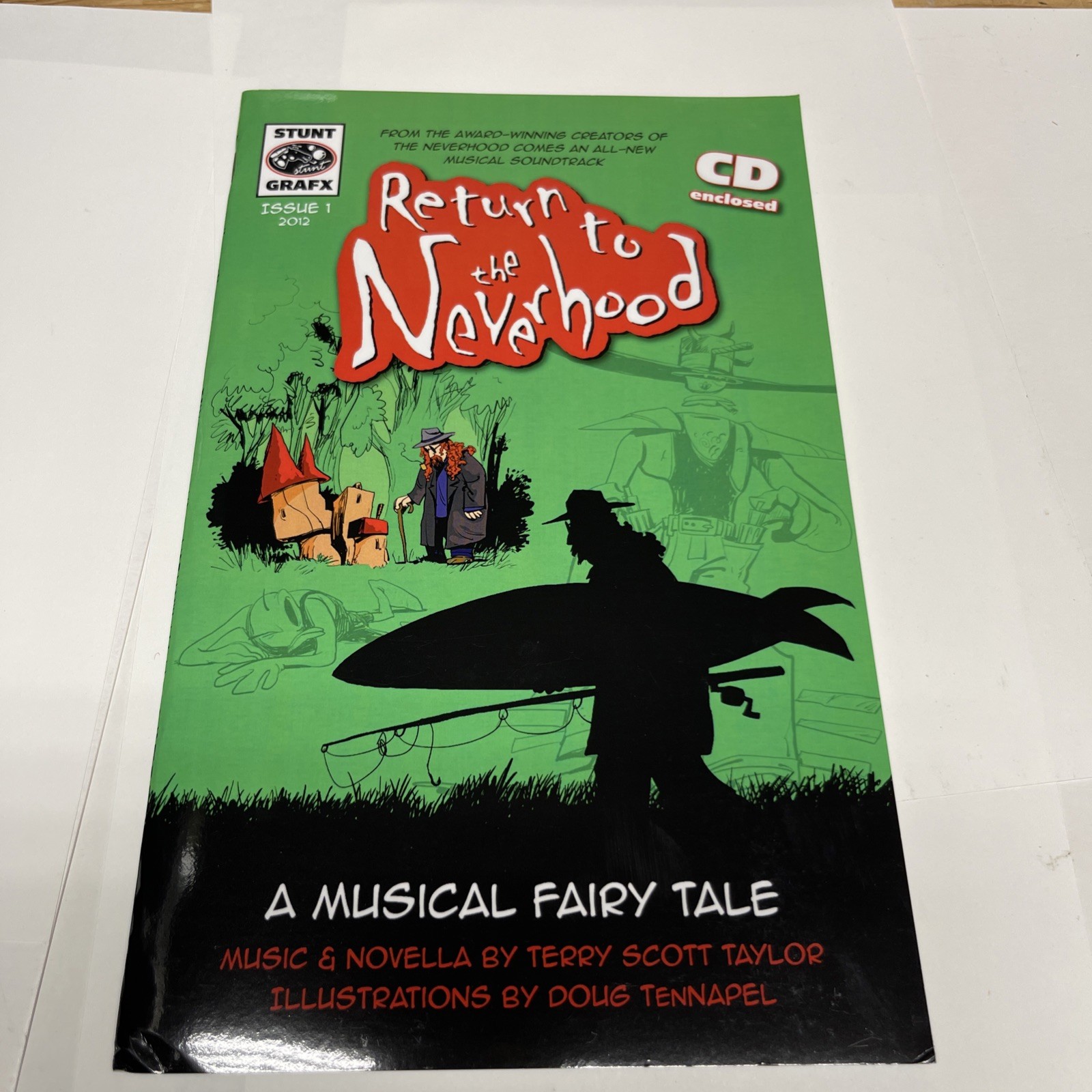 Return To The Neverhood CD + Comic Book Terry Taylor/Doug TenNappel RARE