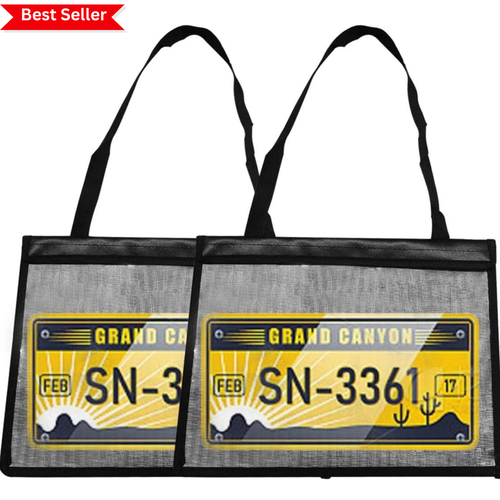 2PCS Waterproof License Plate Holder with Hanging Strap Clear Plate Protector