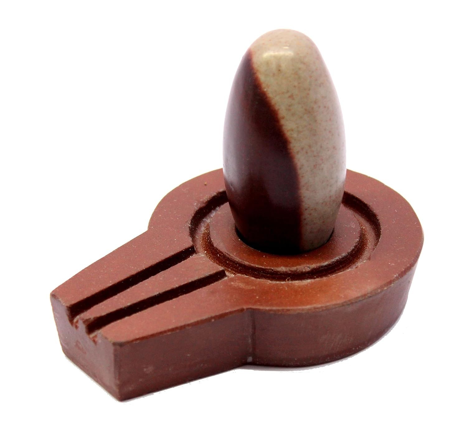 Narmadeshwar Shivling Shiva Lingam Narmada Stone Jaladhari 4.25 INCH