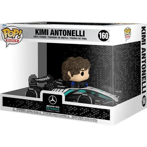 Funko POP Kimi Antonelli Mercedes-AMG Formula 1 F1 Deluxe Rides Car Figure 160