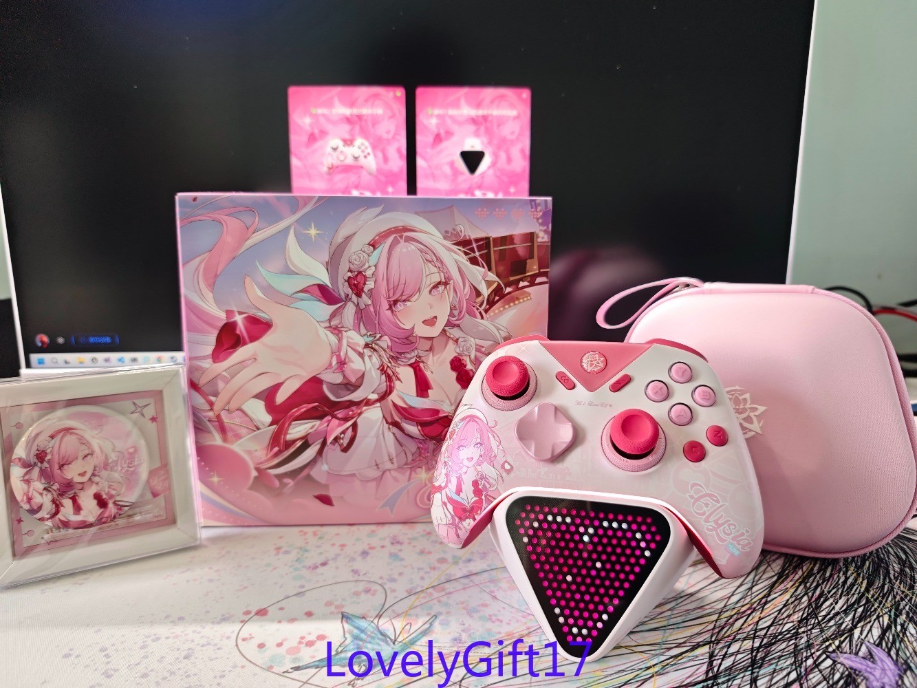 Official Honkai: Star Rail Elysia Game Controller Wireless Gamepad +Charger