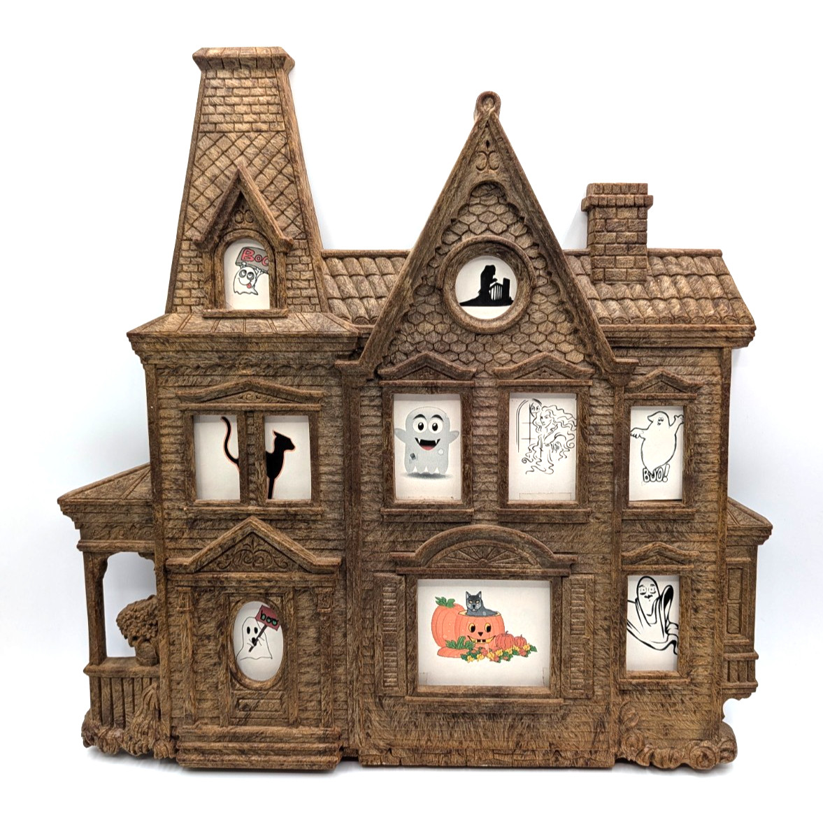 Vintage SYROCO #9270 Victorian Gothic House Picture Frame Halloween Unique RARE