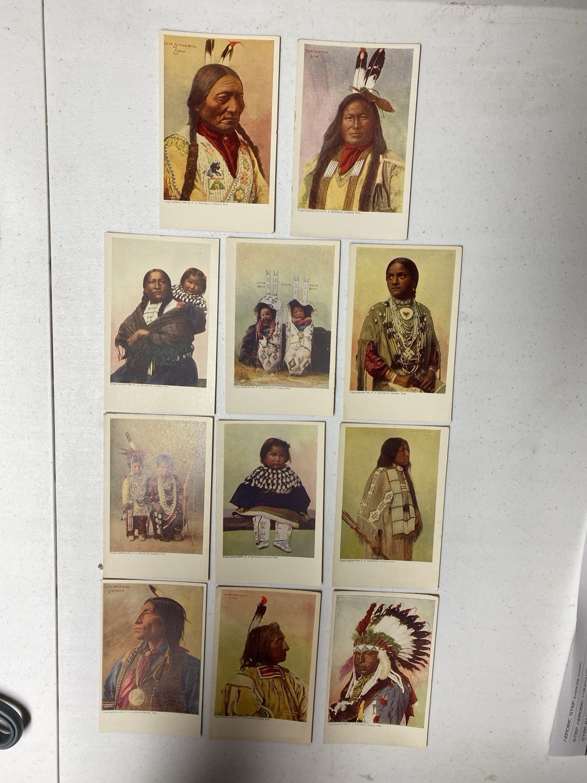 VINTAGE  1903-1905 AMERICANA INDIAN POST CARDS - LOT OF 11
