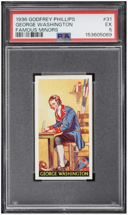 1936 Godfrey Phillips George Washington - Famous Minors PSA 5
