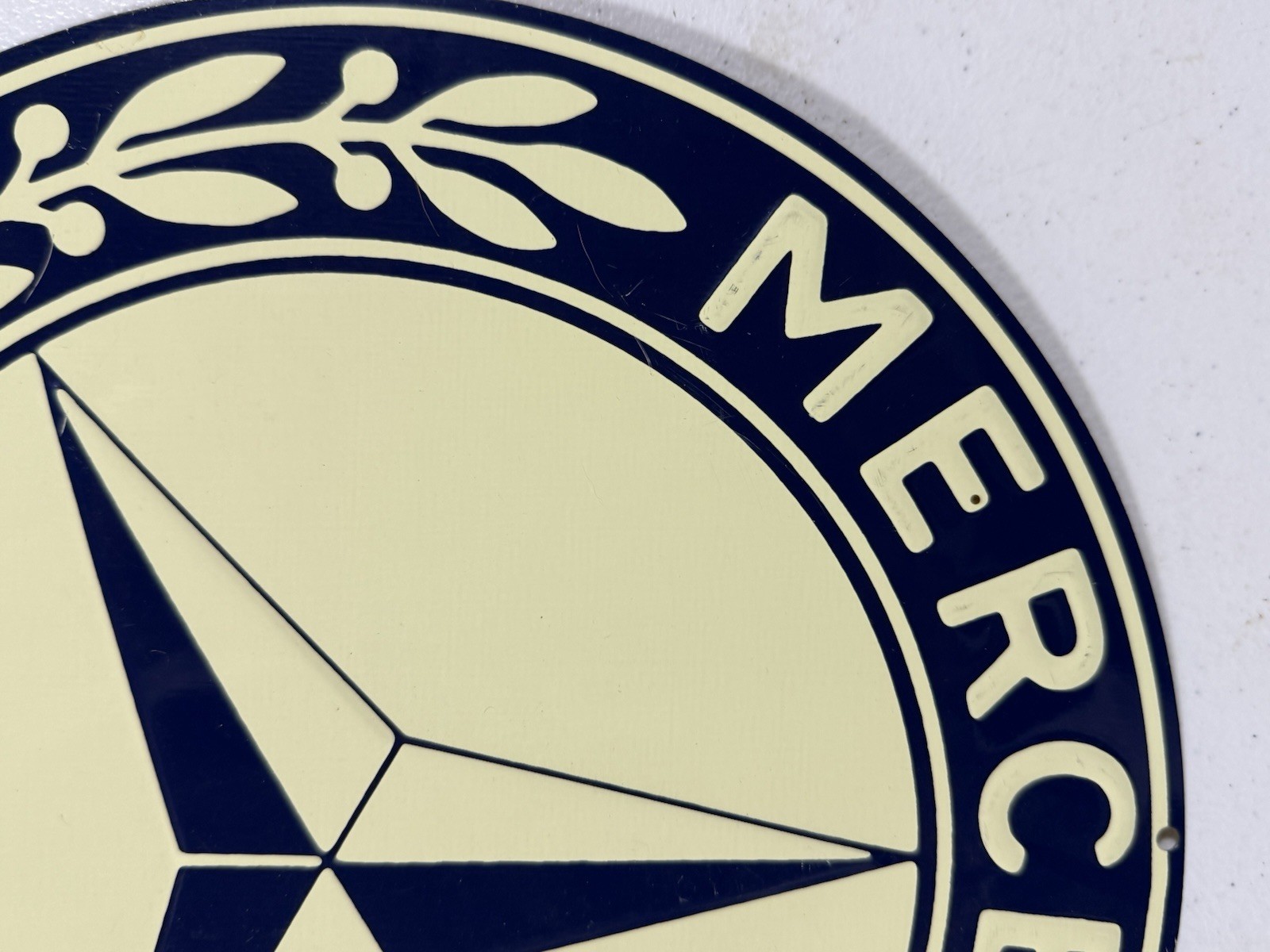 Mercedes-Benz Embossed Metal Garage Sign