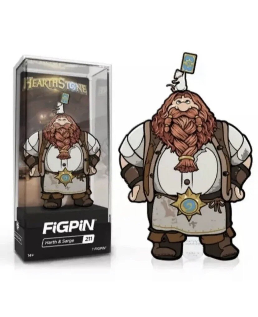 FiGPiN Hearth and Sarge 211 Blizzcon Exclusive Hearthstone LE 1000 New Unopened