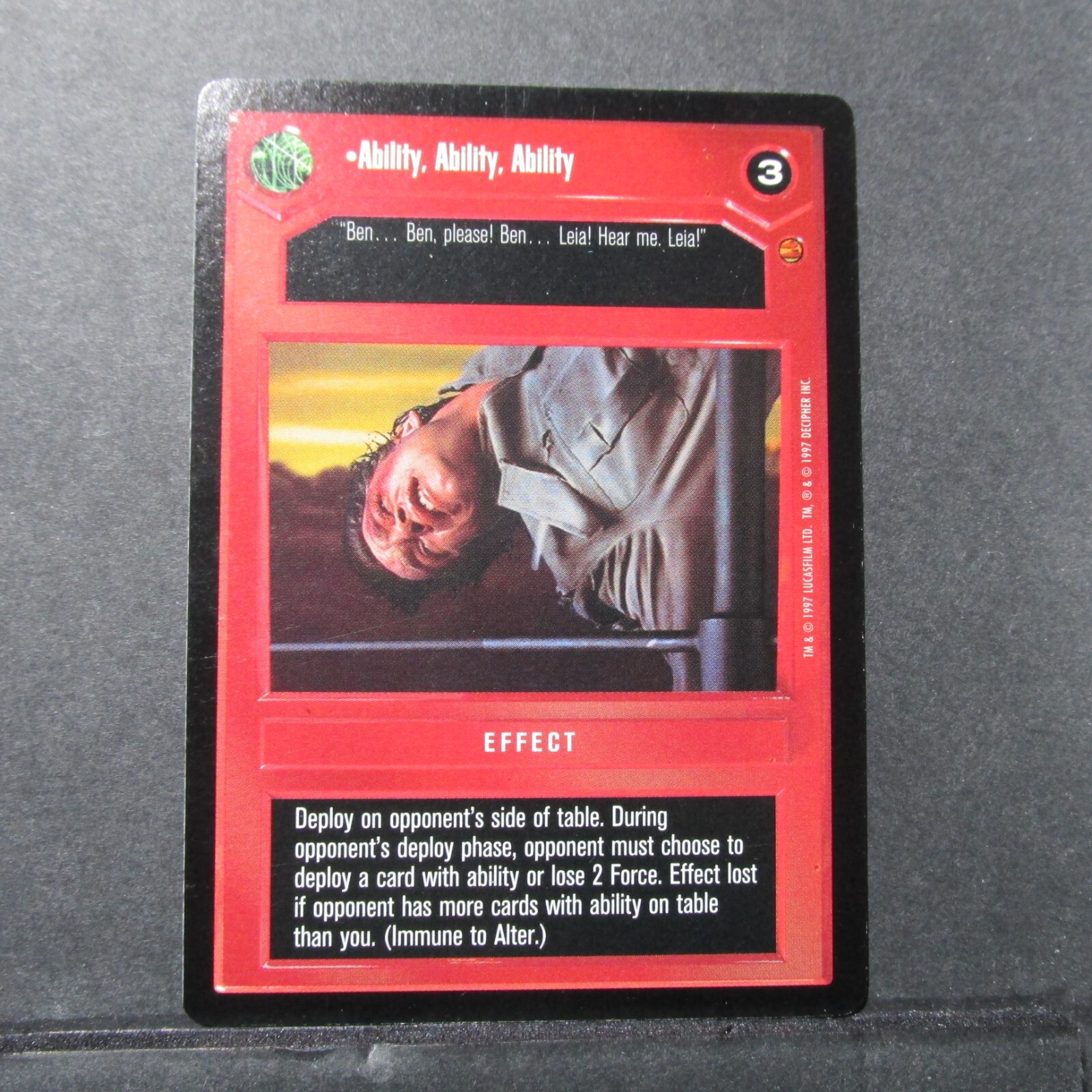 Cloud City (Dark Side) ~ Star Wars CCG Customizeable Card Game - SWCCG - Singles