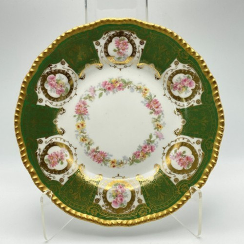 Antique Victorian Limoges D&C France Delinieres 9½” PlateElaborate 19th Century