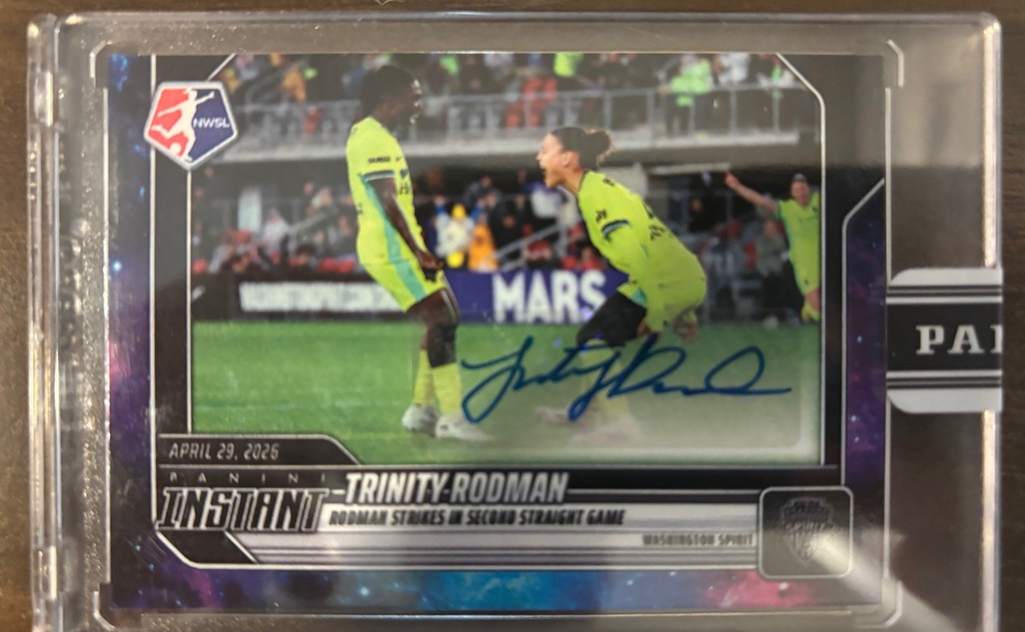 Trinity Rodman - 2026 Panini Instant NWSL #43 - Galaxy 1/1 Auto