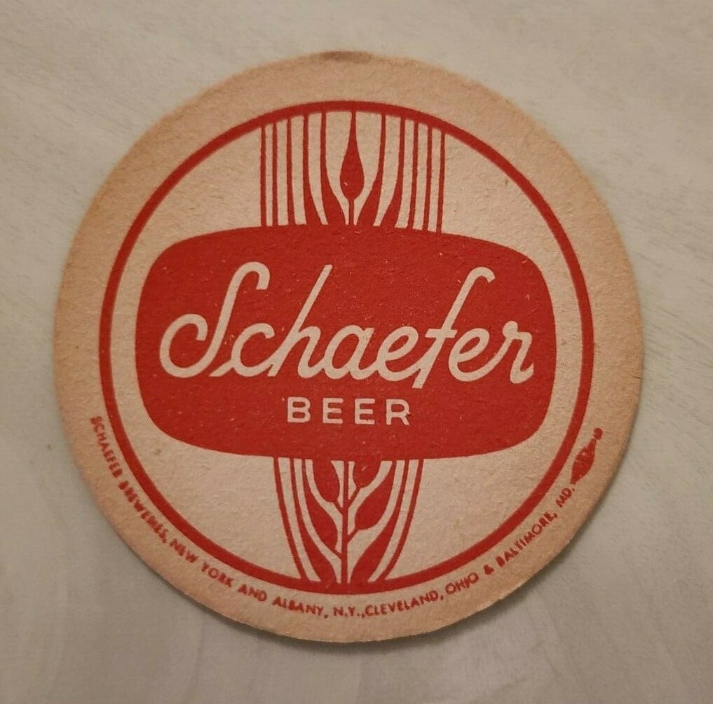 Vtg Schaefer Don\'t Get Caught Short Take Home Cans & Bottles Beer Coasters 50