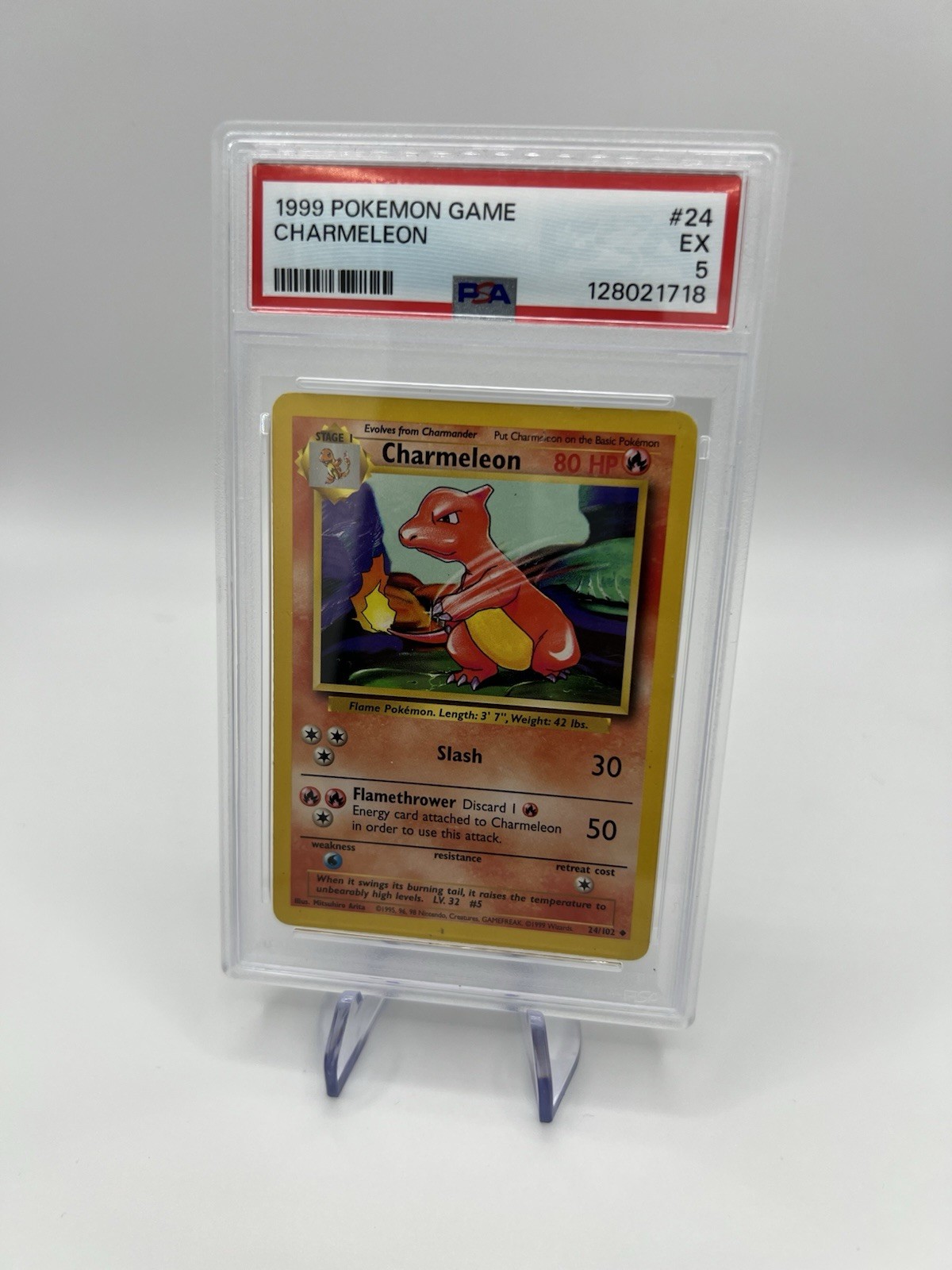 Pokémon 1999 Pokemon Game Charmeleon #24 PSA 5 English Mitsuhiro Arita