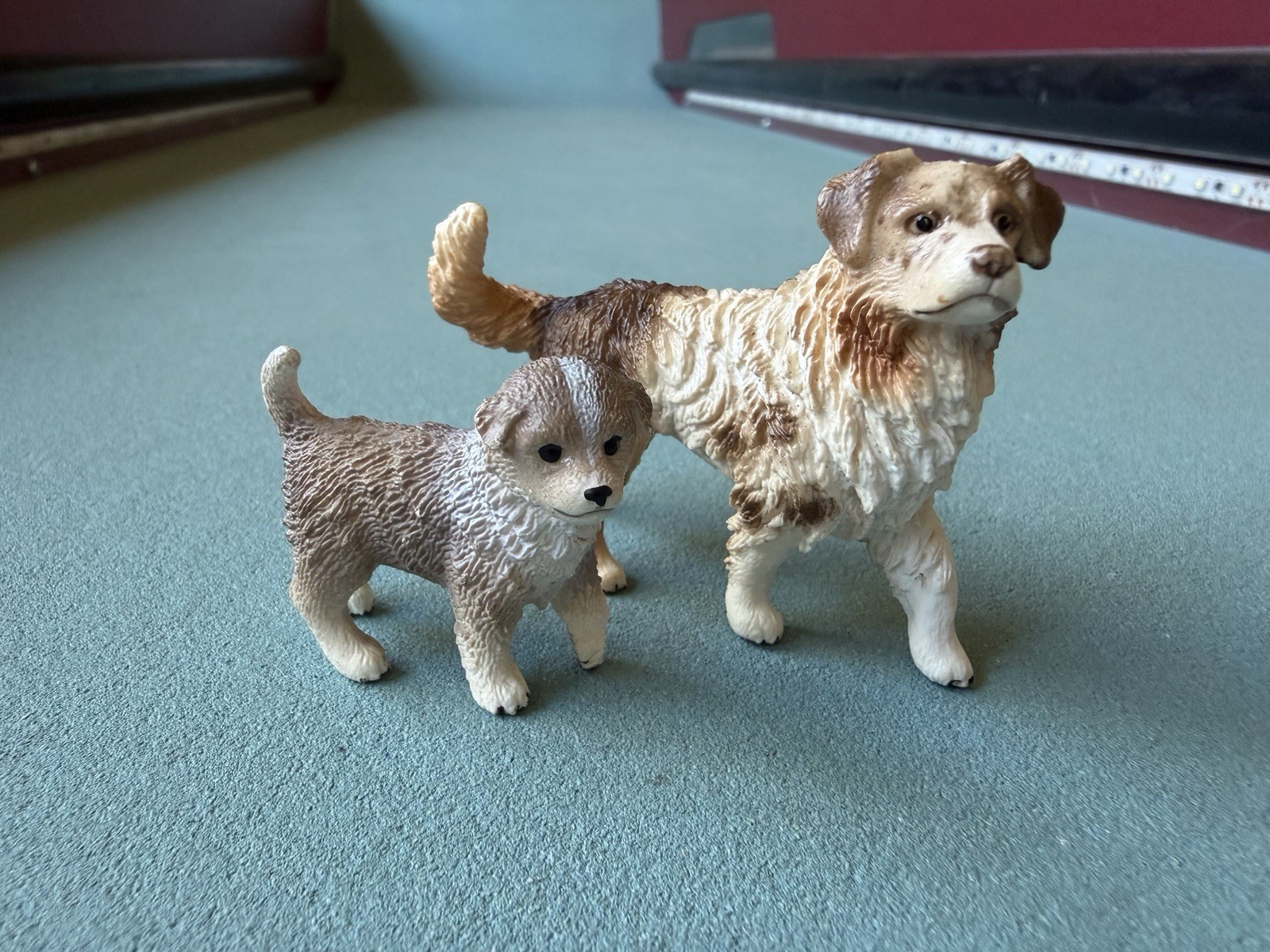 Schleich 16392 Australian Shepherd + 16393 Puppy Figure RETIRED Toy 2012 Pet Dog