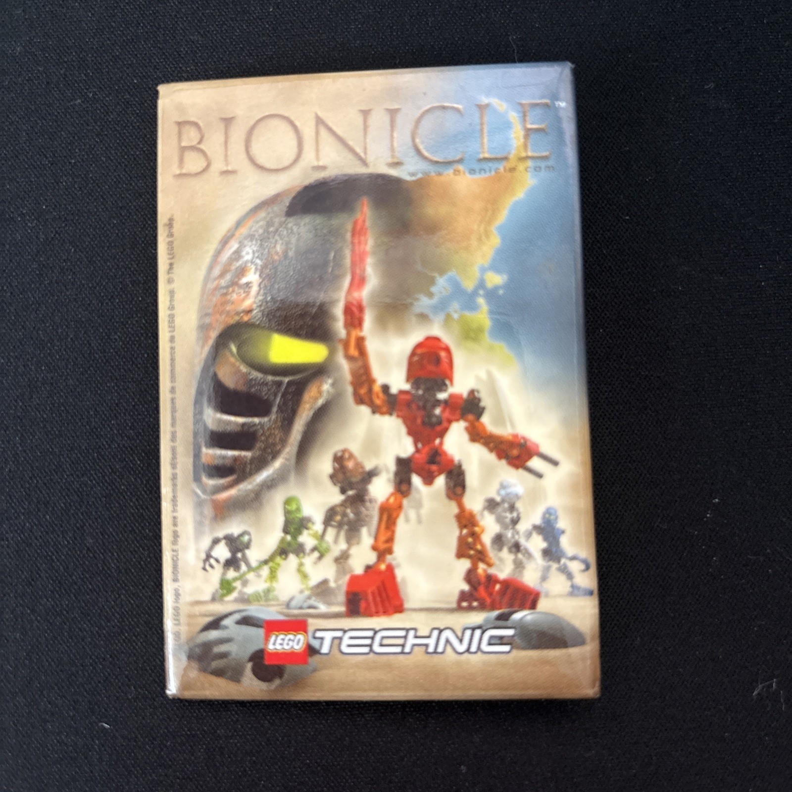Vintage Walmart LEGO Technic Bionicle Promo Pin Back Button Early 2000s