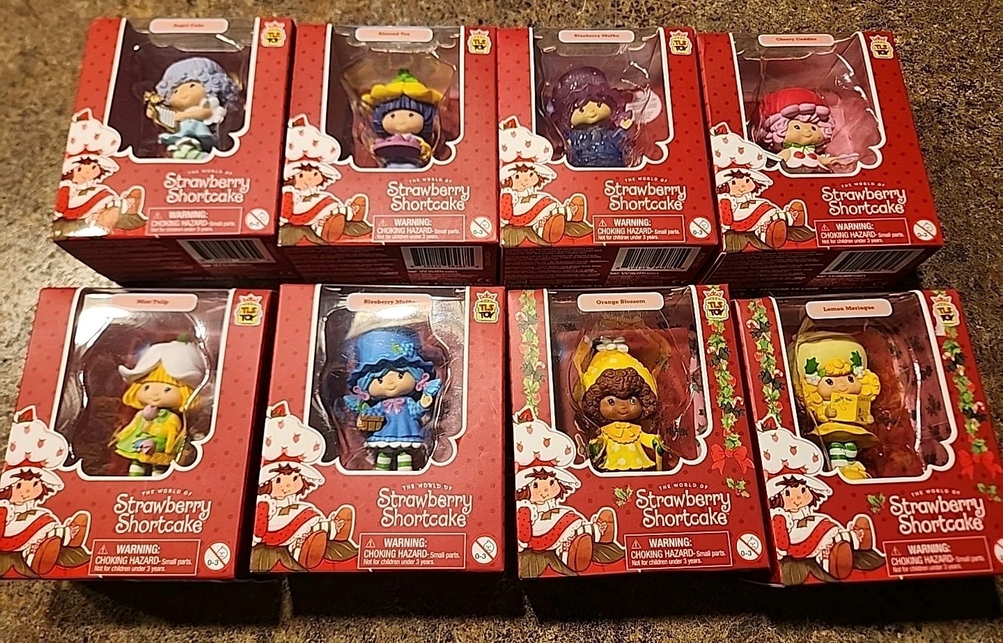 NIB Strawberry Shortcake Set 8 Figures CheeBee TLS Toy Series 2