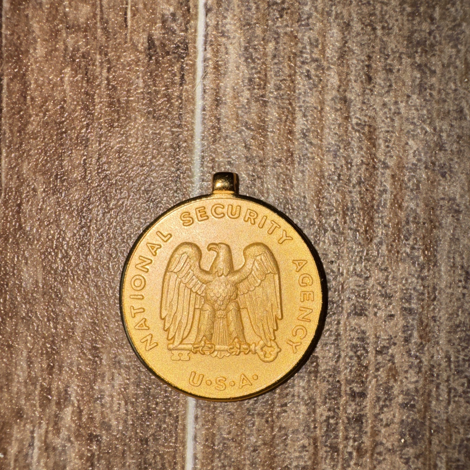 US NSA Badge Solid Medal Pendant