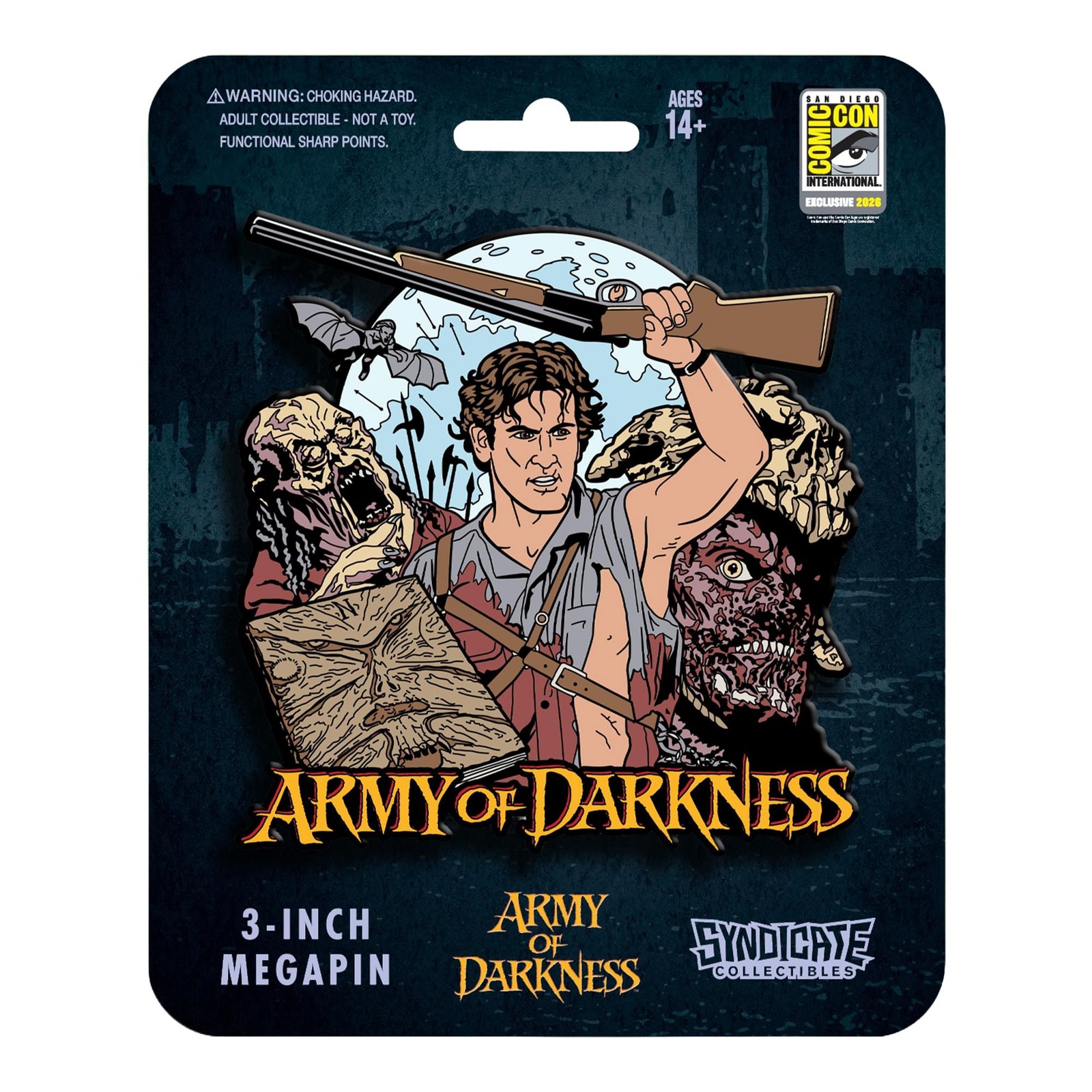 Army Of Darkness Ash Vs. Deadites 3-Inch Mega Enamel Pin