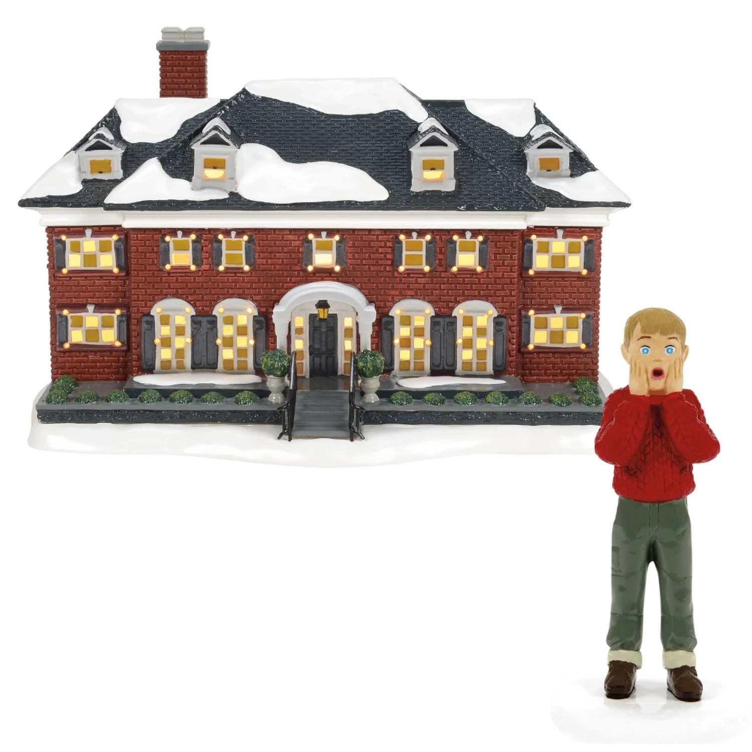 Dept 56 HOME ALONE SET/2 THE MCCALLISTER HOME & I MADE MY FAMILY Snow Village