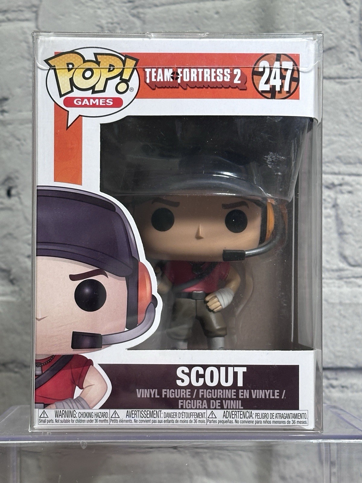 RARE Funko Pop TF2 Team Fortress 2 - Scout #247 Valve Games BOX DMG NOT MINT