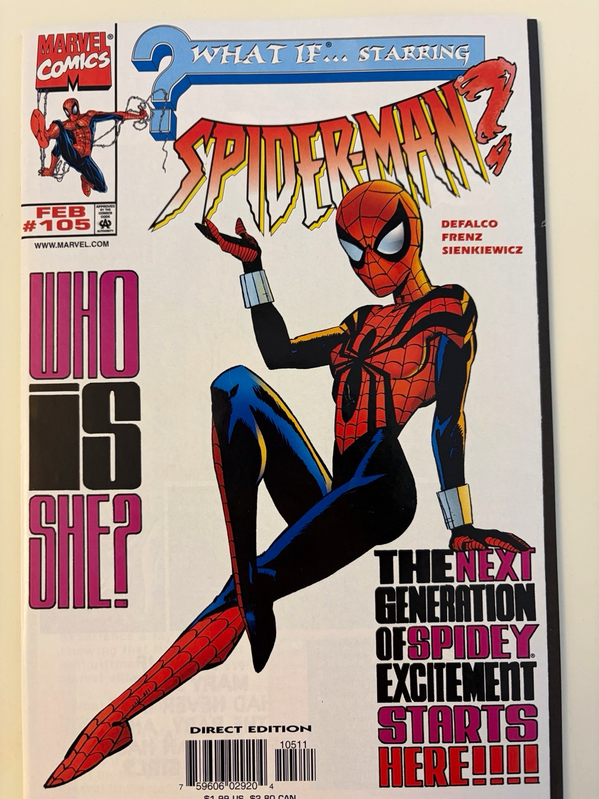 Marvel Comics What If...? Starring Spider-Man #105 Direct Edition Ungraded