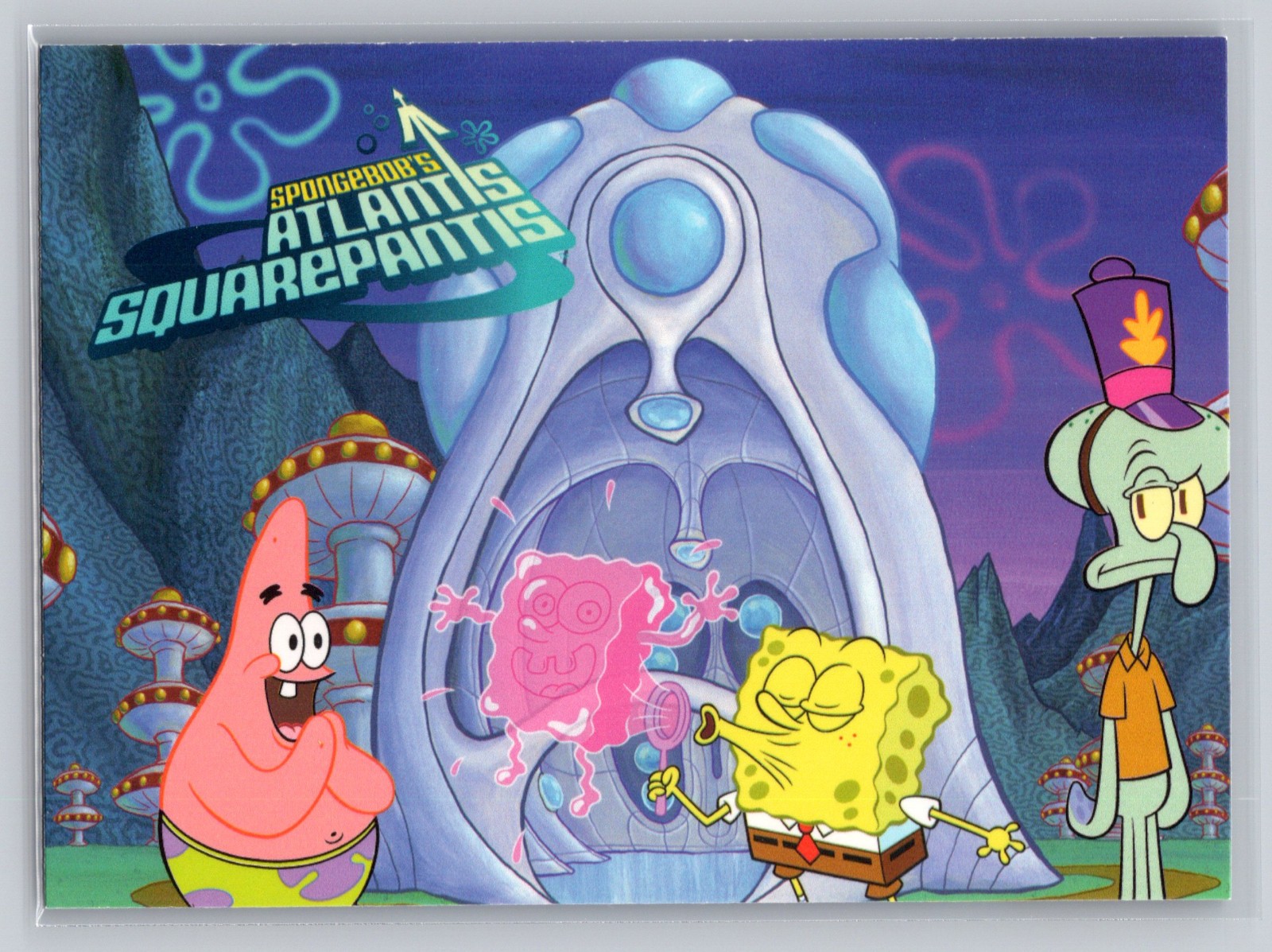 2009 Topps SpongeBob Series 2 Nickelodeon SPONGEBOB\'S ATLANTIS SQUAREPANTIS #55