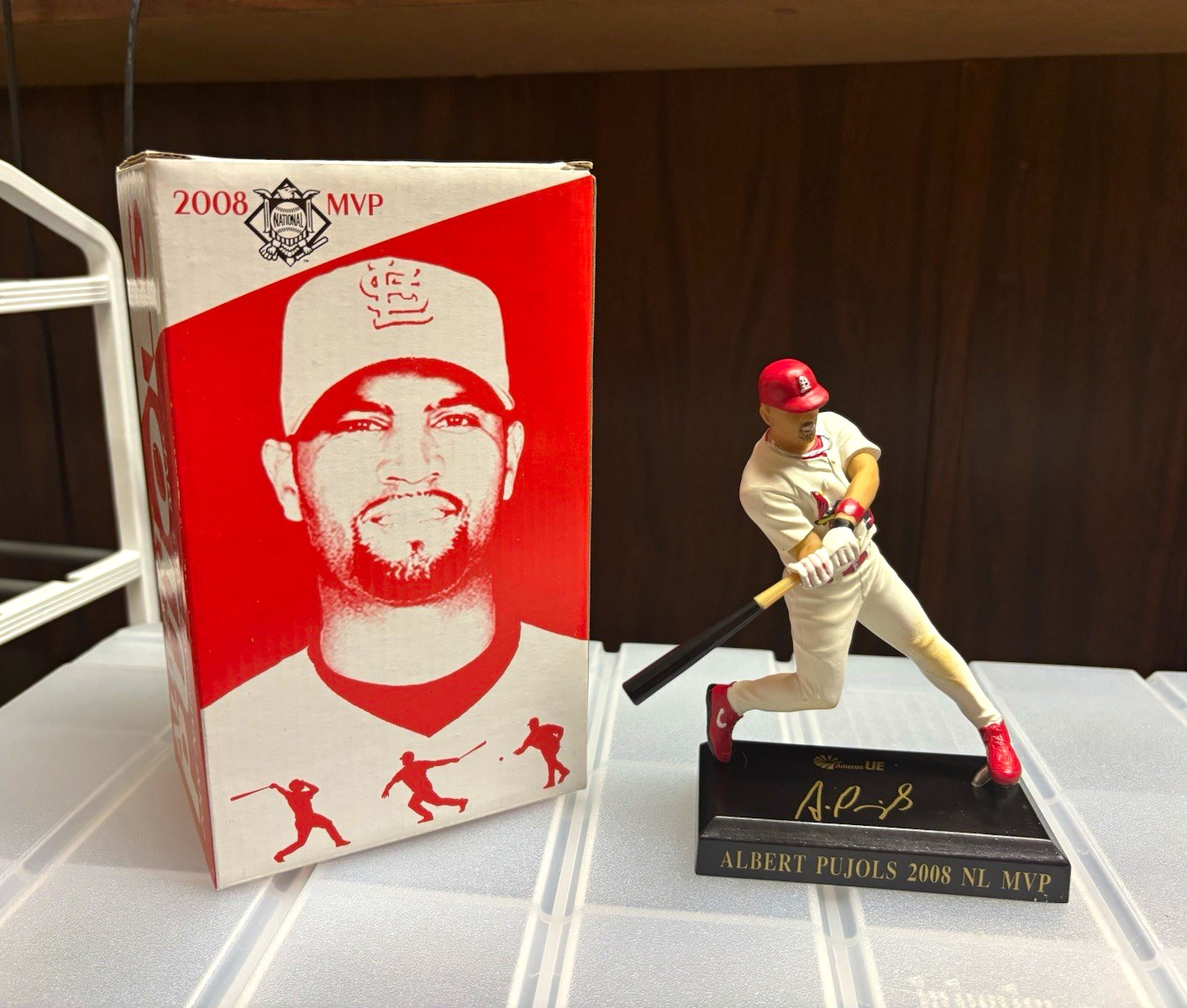 Albert Pujols 2008 NL MVP MLB Baseball Figure w/ Box SGA 5/22/2009 AmerenUE