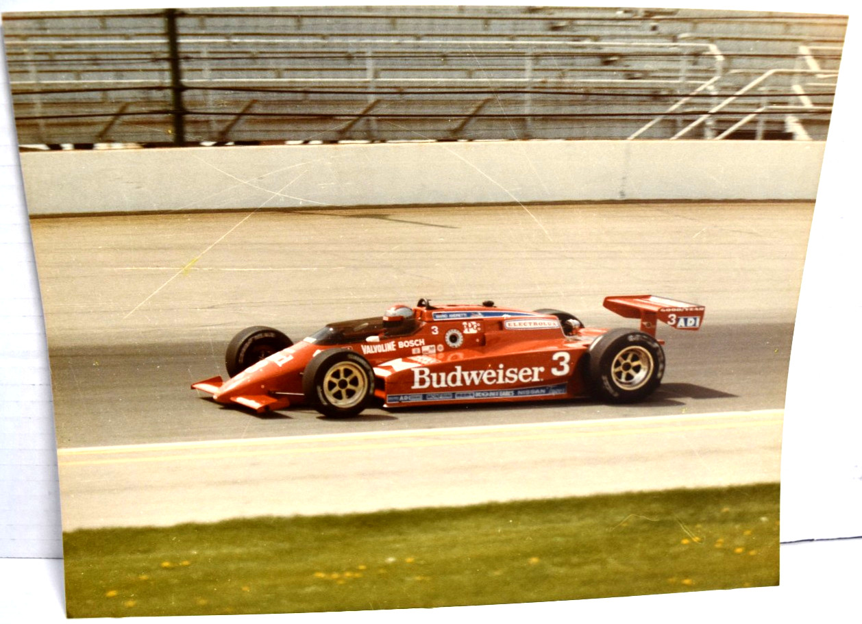 1984 Mario Andretti #3 Budweiser CART/Indy 500 8 x 10 Photo