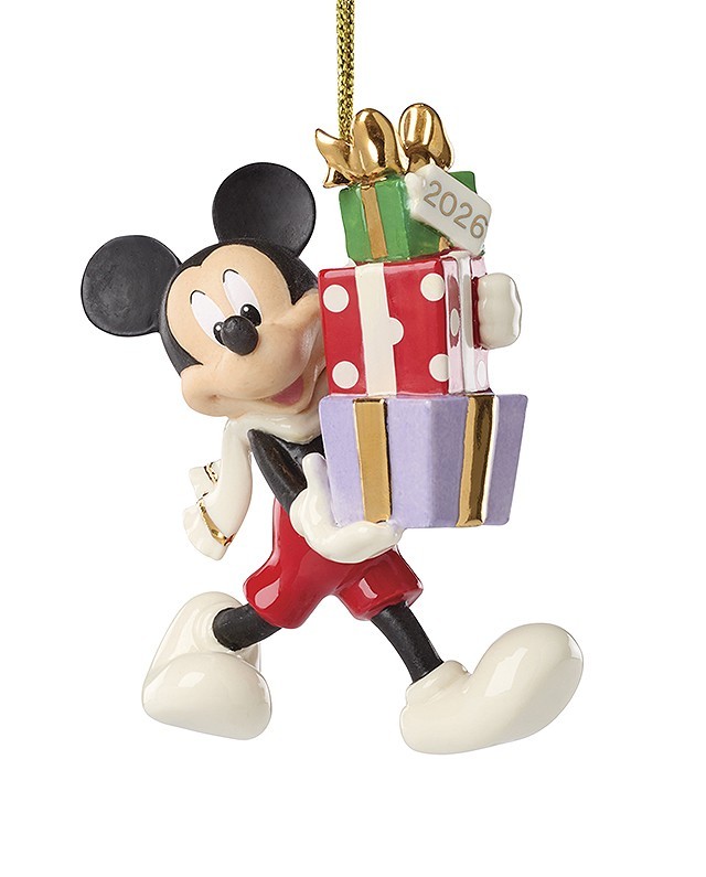 LENOX 2026 MERRY CHRISTMAS MICKEY WITH GIFTS / PORCELAIN / NEW / 