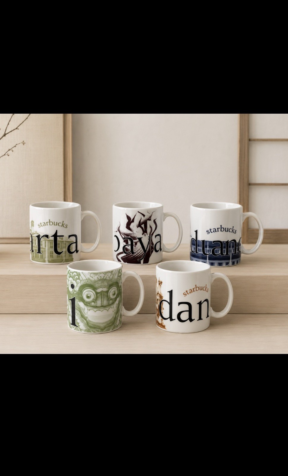 Starbucks 2005 City Mug 4oz Espresso Collectors Series Mini Coffee Cup Lot Of 5