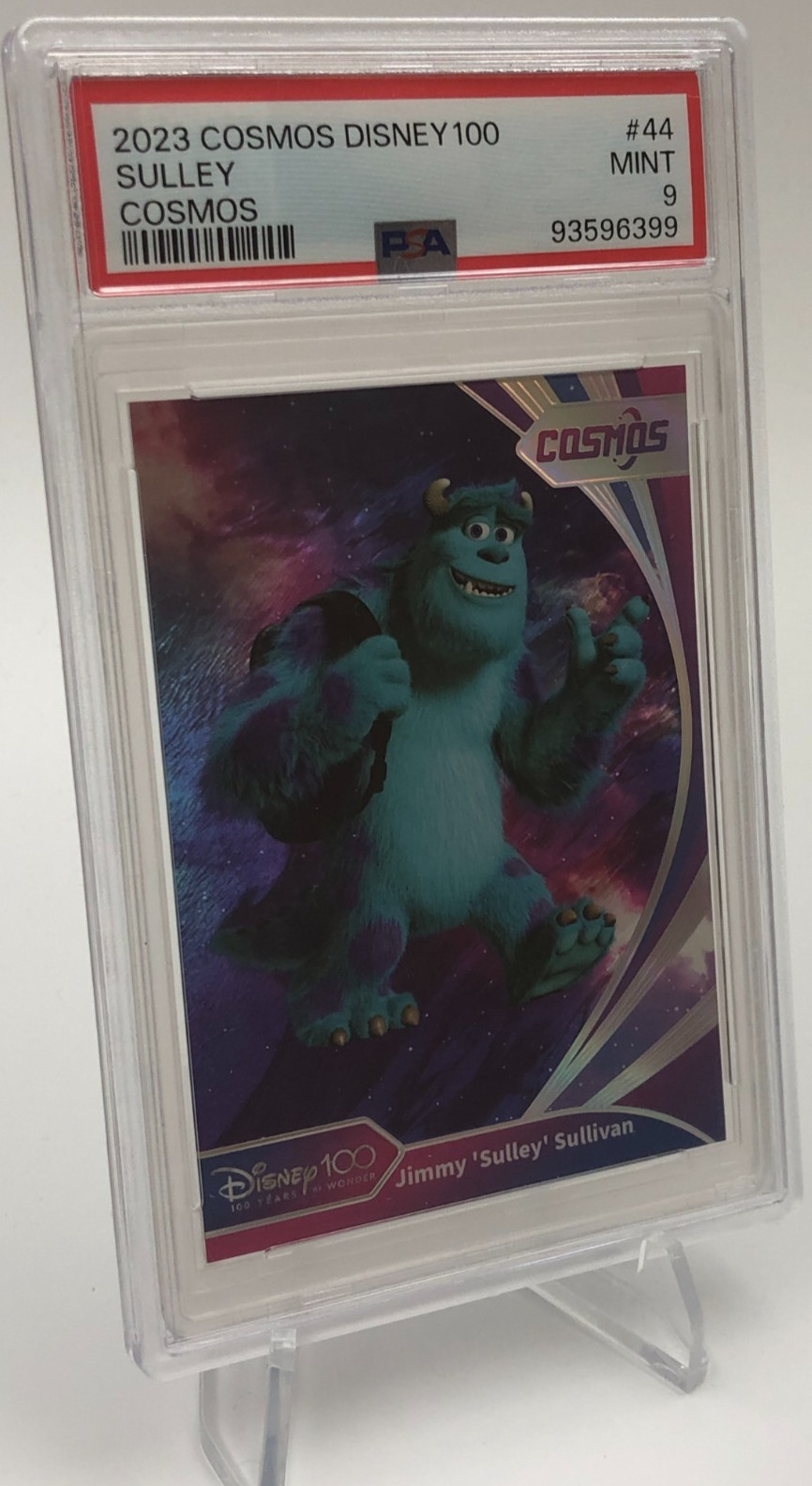 2023 Cosmos DISNEY 100 Card SULLEY #16 SILVER  MONSTERS, INC. graded PSA MINT 9