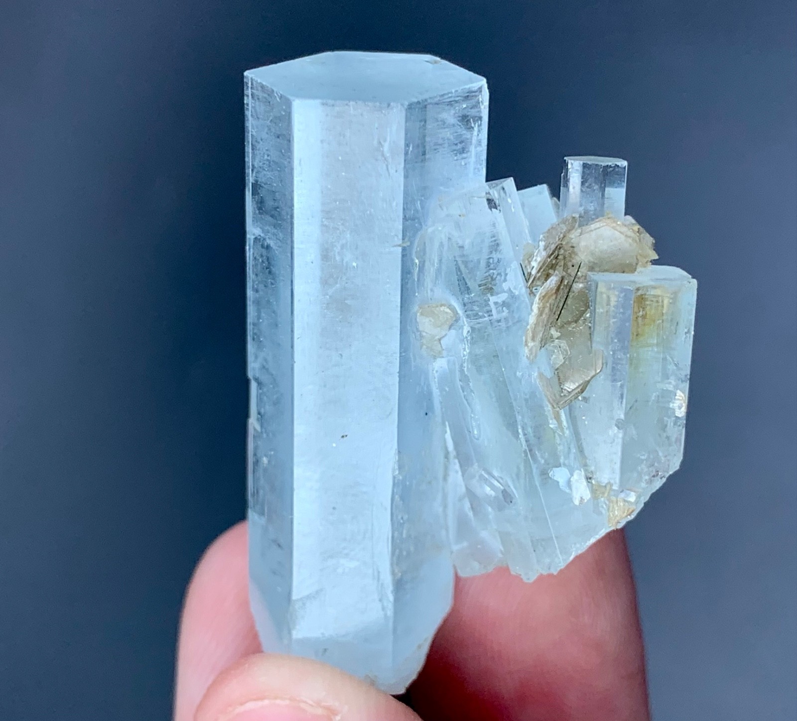 110 Carat Aquamarine Crystal Specimen From Skardu Pakistan
