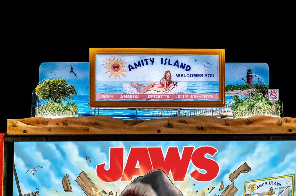 Stern Pinball Official Jaws Pinball Topper NOW IN STOCK