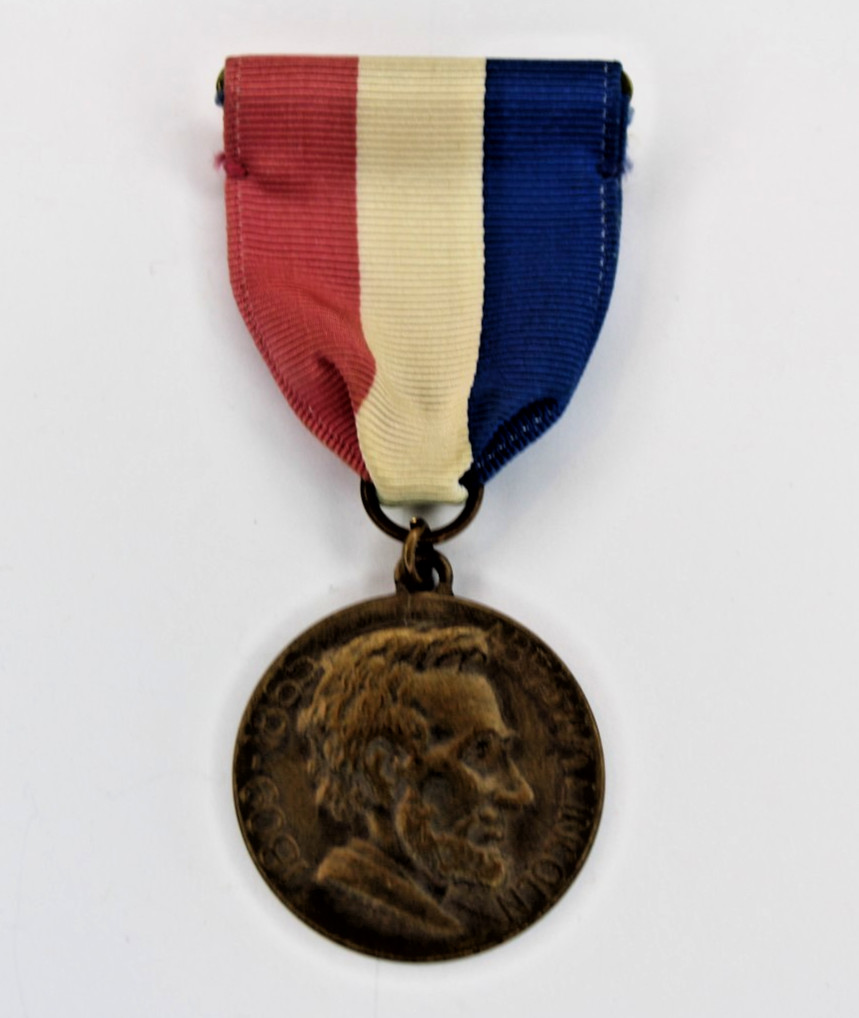 Walked in Lincolns Footsteps Ribbon Medal Boy Scouts of America BSA Pin