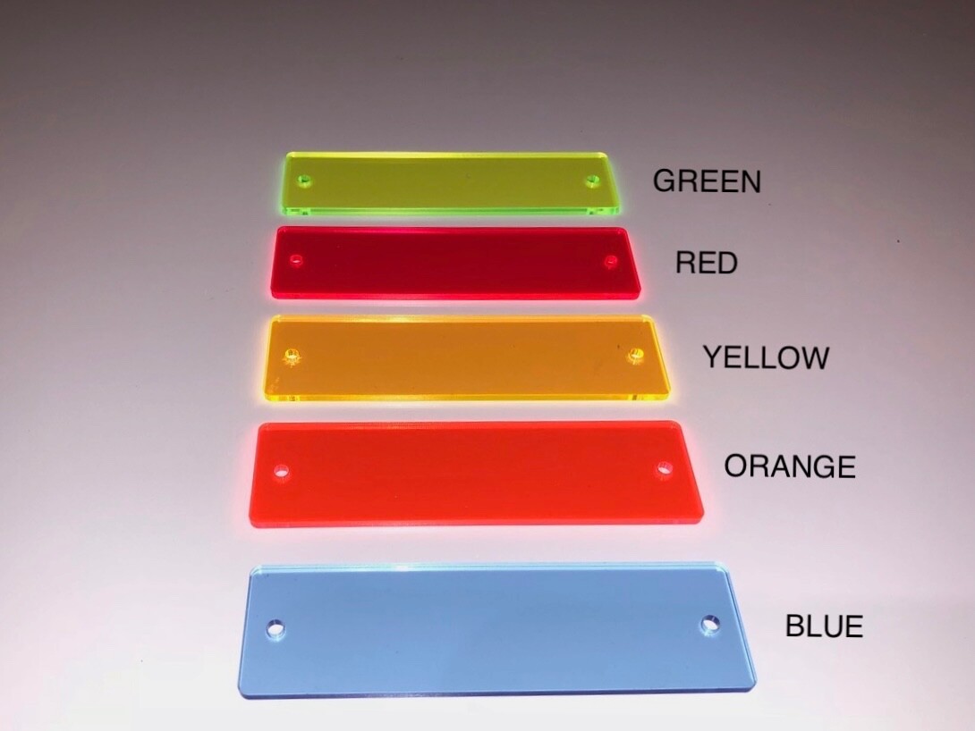 COLORED Plastics for STERN - RollerCoaster Tycoon Pinball Machine