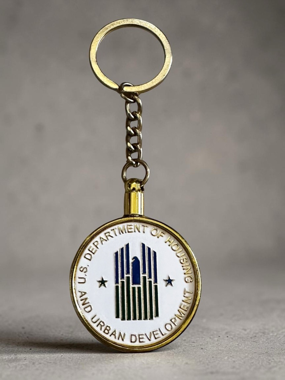 HUD US Housing and Urban Development Department US Government Challenge Keychain