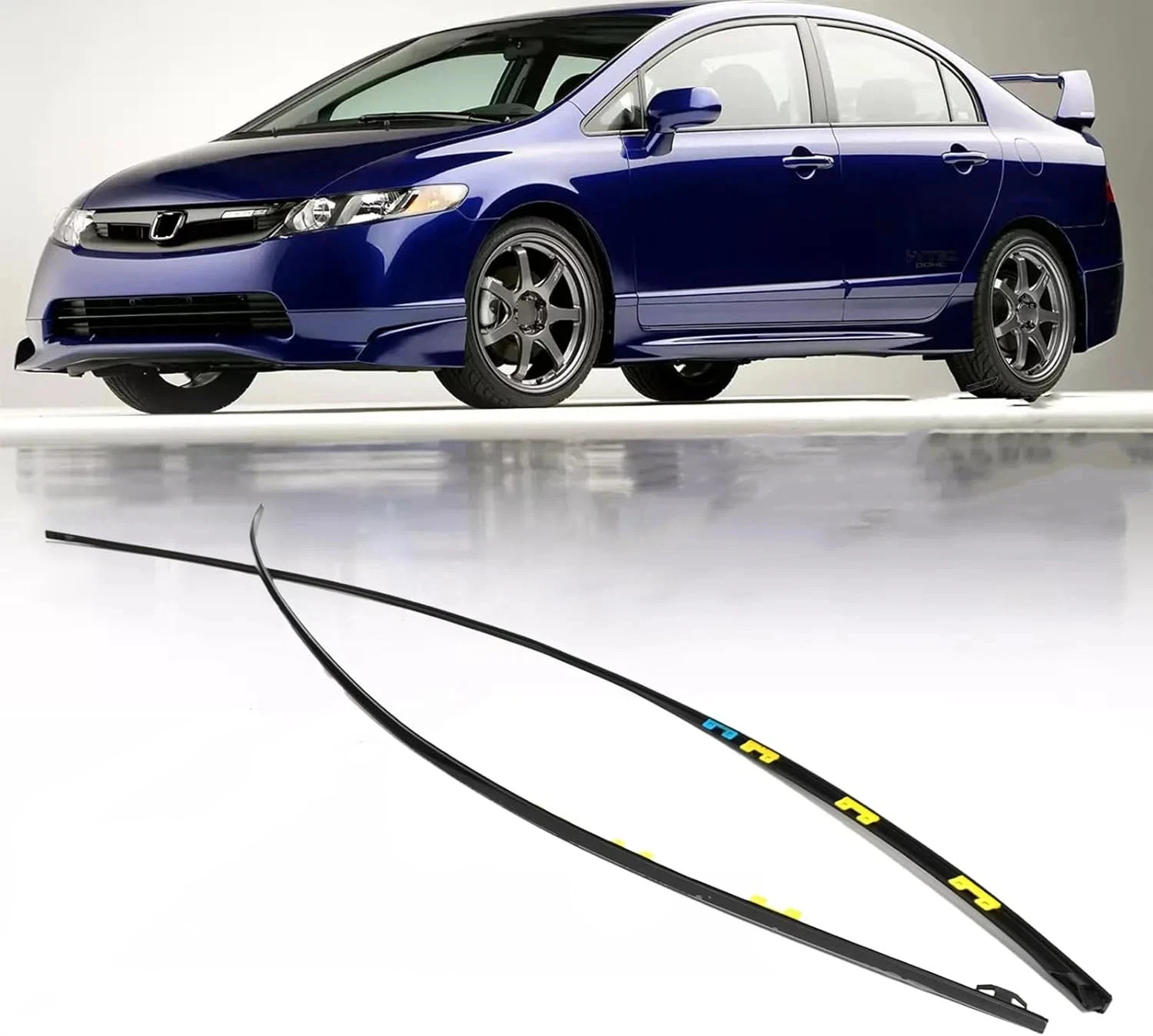 Drip Side Molding for Honda Civic 2006 2007 2008 2009 2010 2011 Windshield Roof