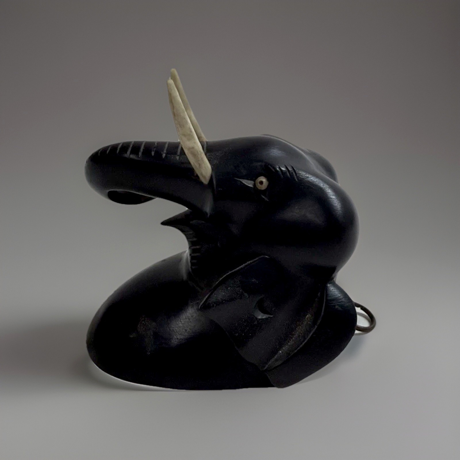 Hand carved Antique Ebony Wood Elephant.