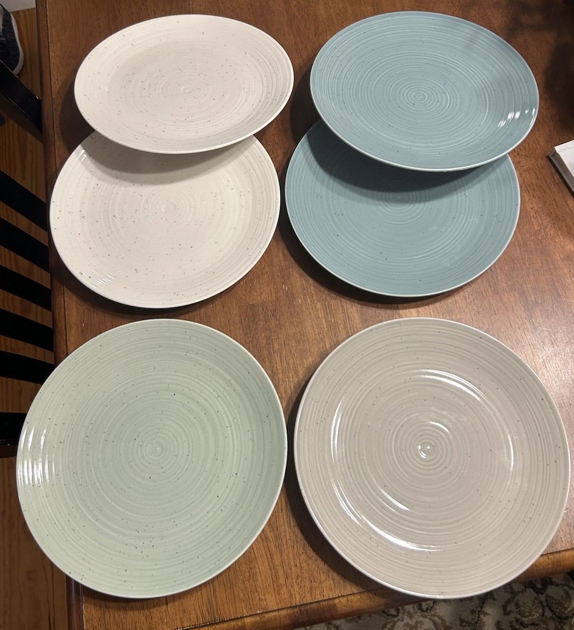 Sango Stoneware Siterra Artist\'s Blend 10.75” Dinner Plates (Set Of 6)