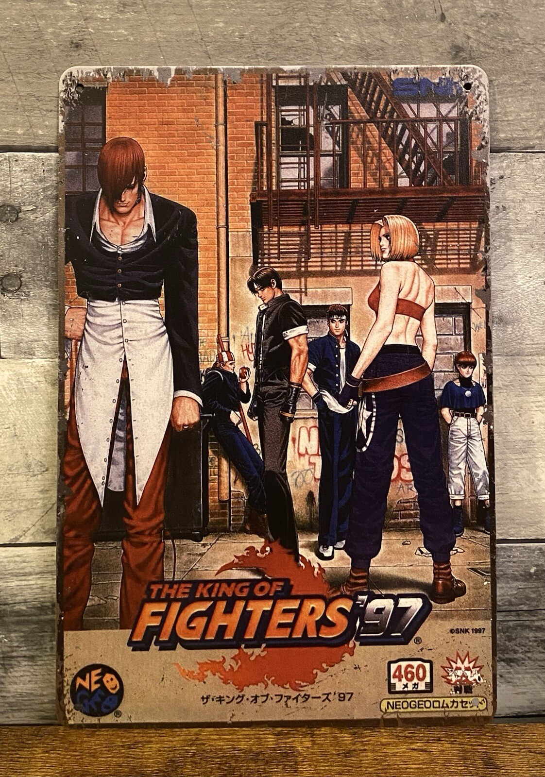 The King Of Fighters Kof 97 Video Game Room Man Cave Metal Tin Poster Sign 8x12
