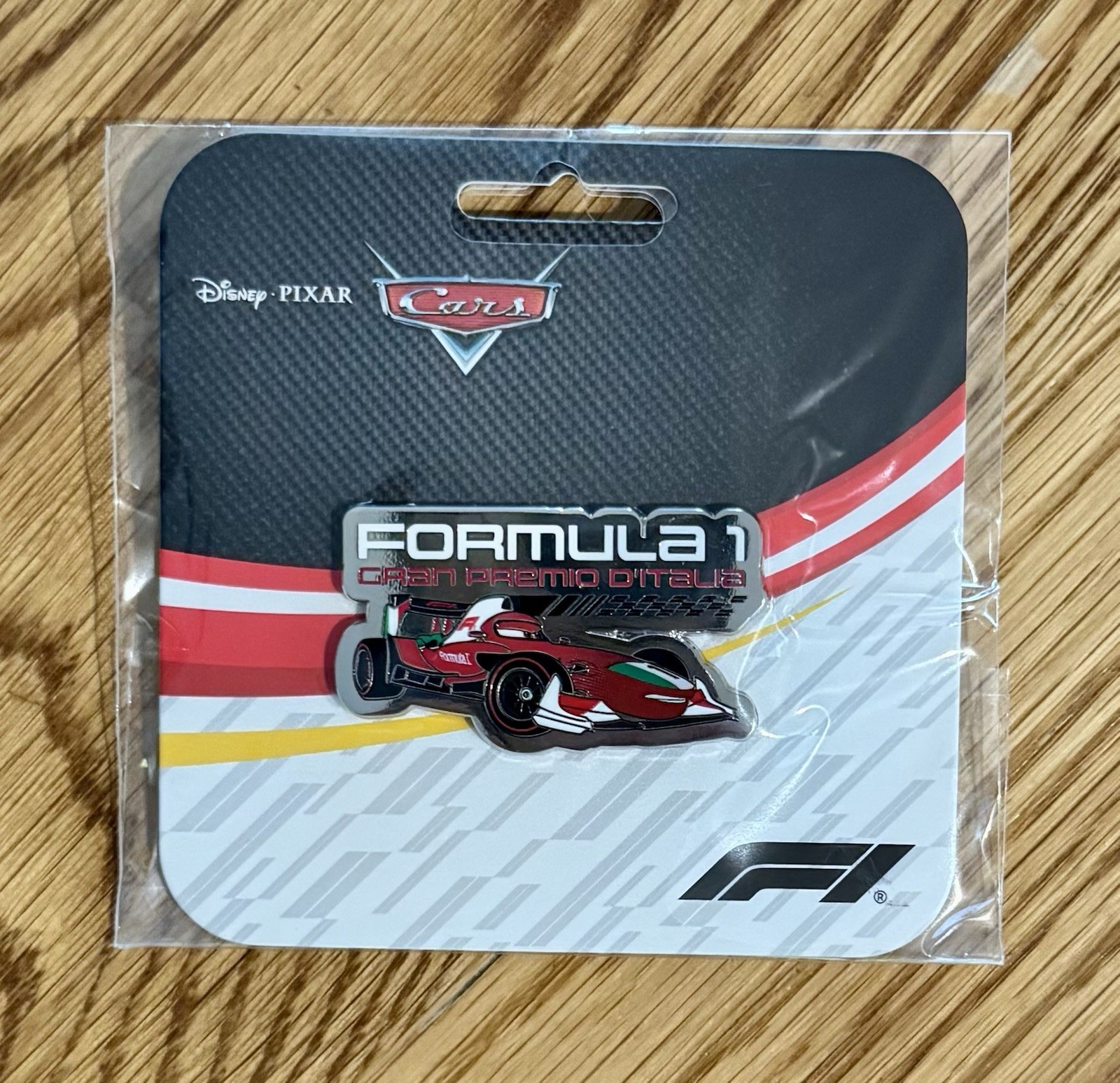 Formula 1 x Disney Italian Grand Prix Pin Pixar's Cars Francesco Limited Release