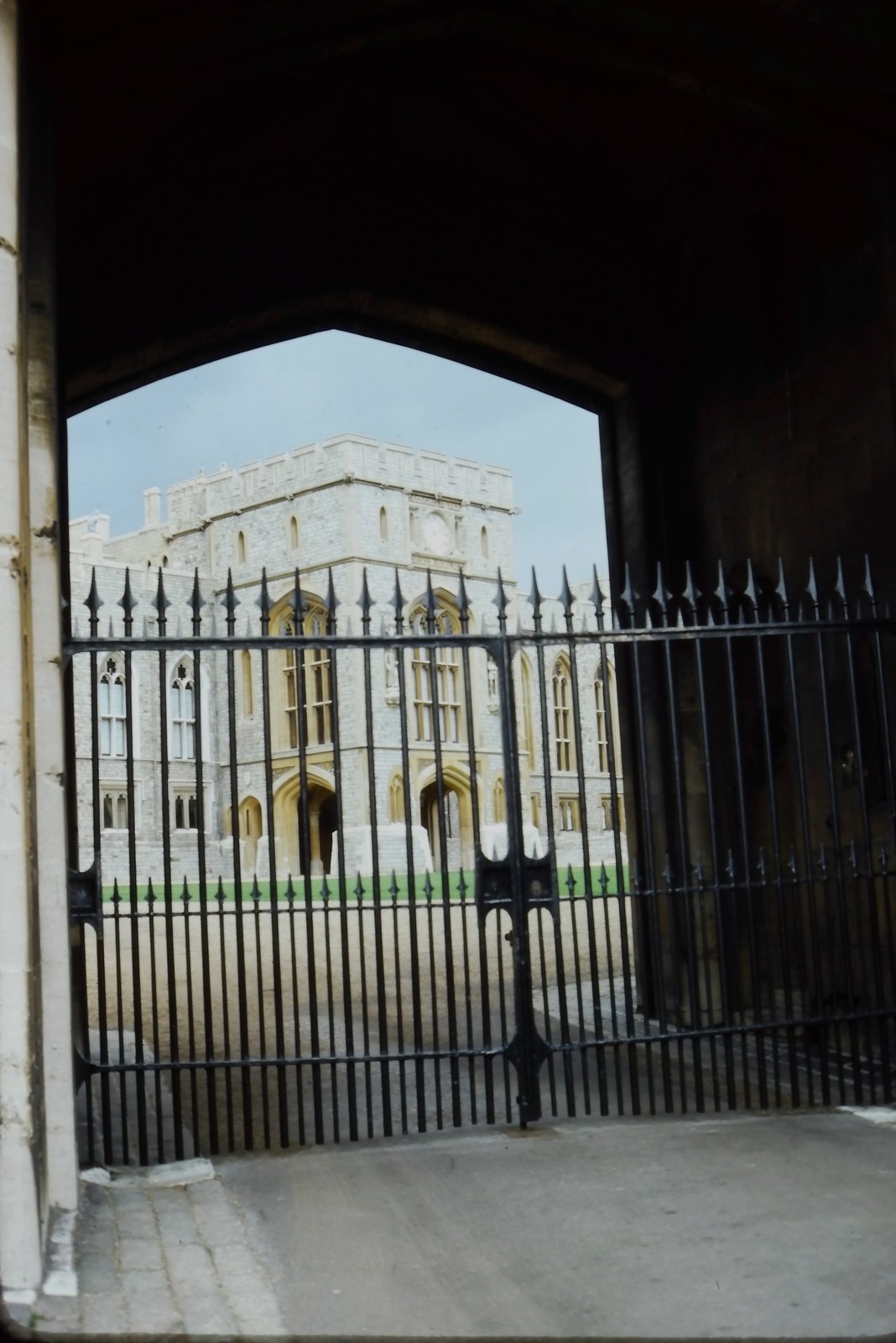 c1960's Kodachrome 35mm Slide, Windsor Castle Gateway Iron Gate England British