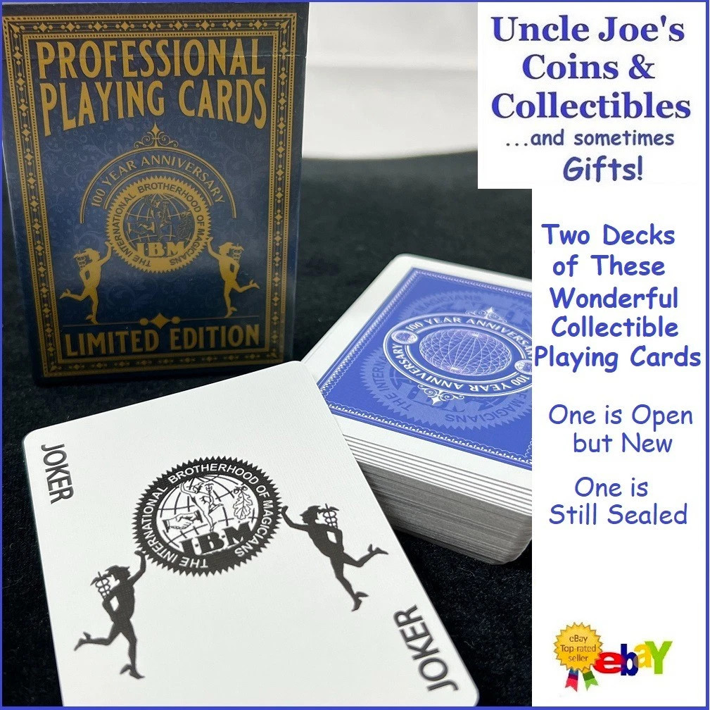 TWO Rare Decks of IBM 100th Anniversary Convention Limited Edition Playing Cards