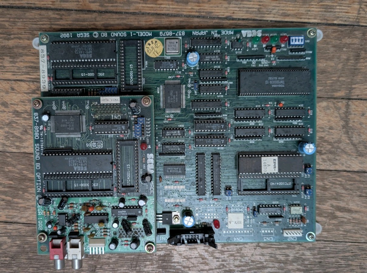 SEGA Virtua Fighter Model-1 Sound PCB  Board Arcade UNTESTED AS IS