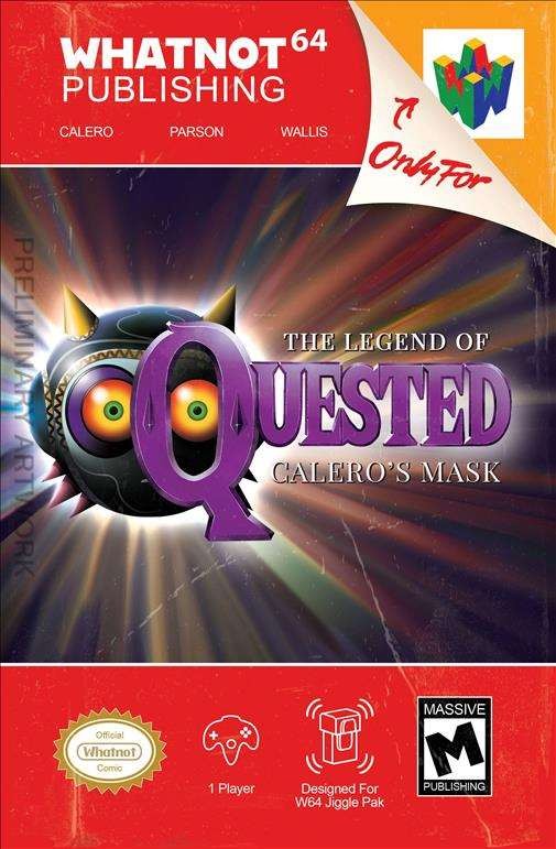 Quested #5D VF/NM; WhatNot | Zelda Majora's Mask Tribute Cover - w/Bag+Board