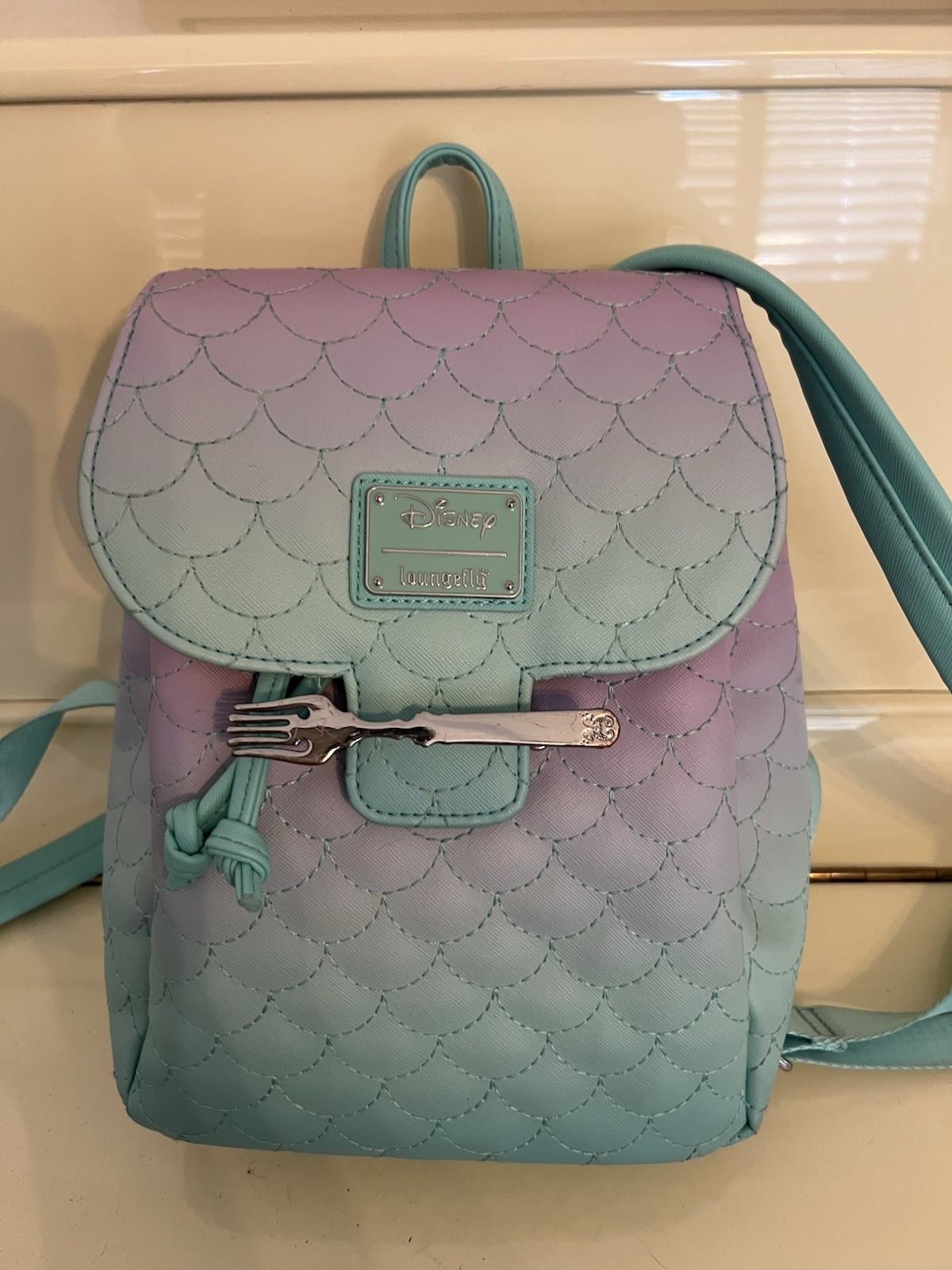 Loungefly Disney The Little Mermaid Ariel Iridescent Pearl Mini Backpack